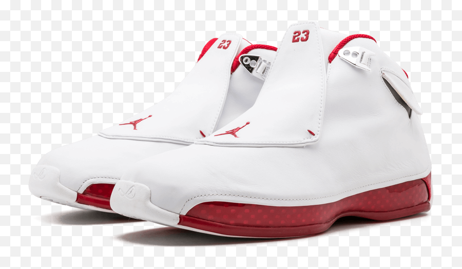 The Daily Jordan Air Jordan 18 Varsity Red - 2003 Air Jordan 18 Varsity Red Emoji,Kilroy Was Here Emoji