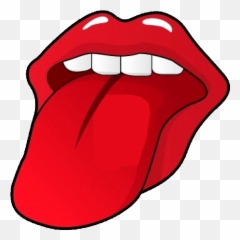 Lips Clipart Silent Lips Silent Transparent Free For - Tongue Cartoon Emoji,Emoticon Labios