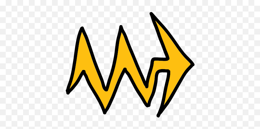 Lightning Arrow Icon - Symbol Noise Arrow Png Emoji,Question Marks Down Arrow Emoji