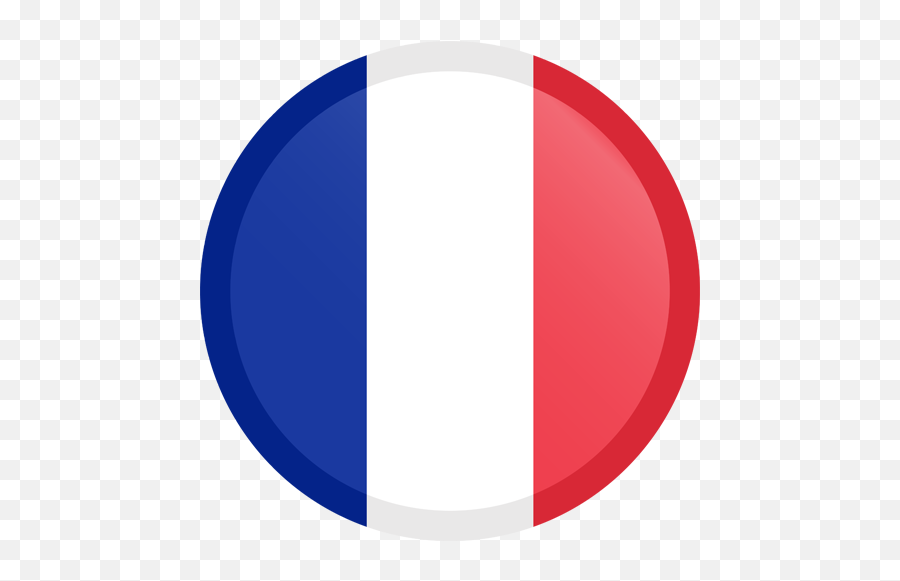 Download France Flag Button Round Small - Bandera De Francia Logo Emoji,French Flag Emoji