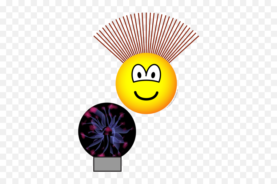 Static Electricity Emoticon Hair Rising Emoticons - Static Electricity Clipart Hair Emoji,Science Emoji