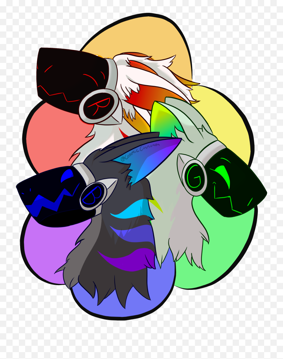 Roy Gee And Biv The Protogens - Fictional Character Emoji,Protogen Emotions