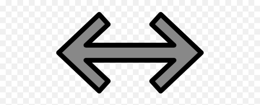 Left Right Black Emoji - Back To Back Arrow Symbol,Arowwor Emojis