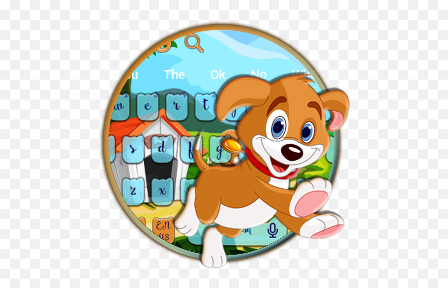 Cute Puppy Dog Keyboard Theme - Happy Emoji,Puppy Dog Emojis