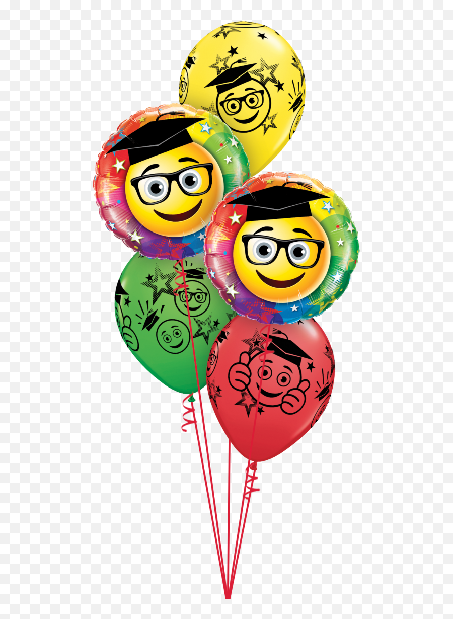 Smiley Graduate Classic - Graduation Png Balon Emoji,Smiley Emoticon Graduate