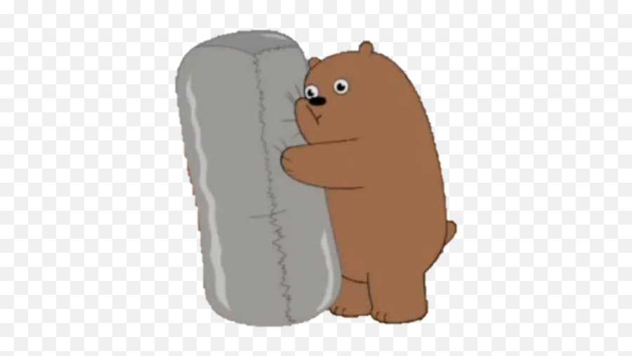 We Bear Bears Whatsapp Stickers - Stickers Cloud We Bare Bears Grizz Burrito Emoji,Emoji Bears