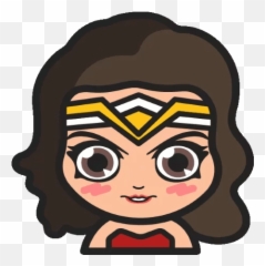 Dc Chibi Wonder Woman Sticker - Fictional Character Emoji,Emoticons Superhero Wonder Women