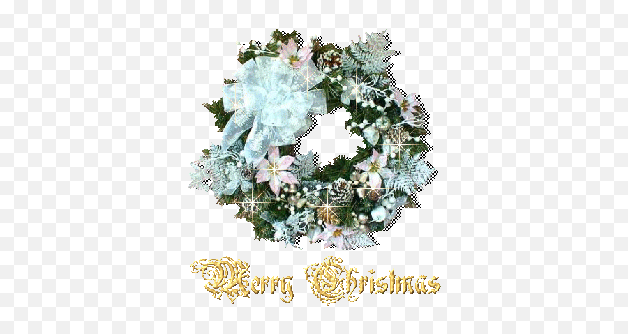 Christmas Wreaths Graphics And Animated Gifs Picgifscom - Christmas Wreath Animated Gif Emoji,Animated Christmas Emojis