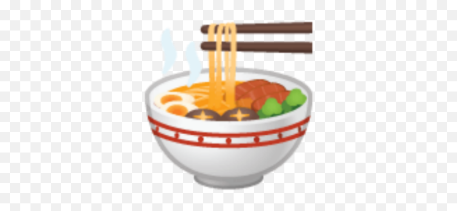 Ramen Noodles Sticker - Transparent Bowl Of Food Emoji,Ramen Emoji