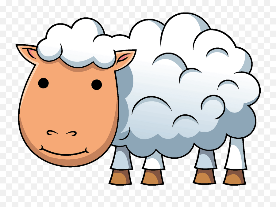 Sheep Clipart - Bovinae Emoji,Pink Sheep Emoticon