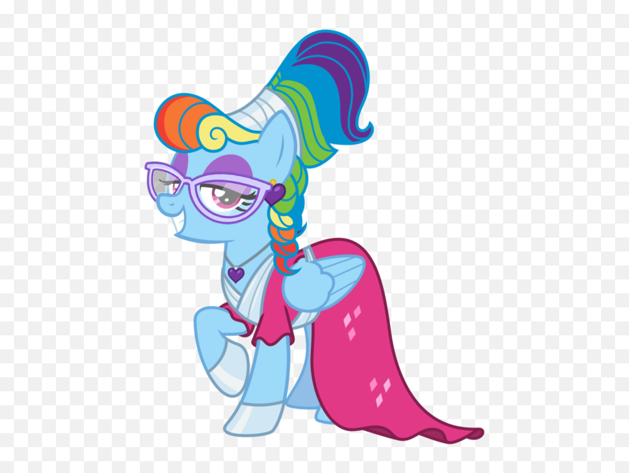 Ear Piercing Earring Glasses Jewelry - Mlp Rainbow Dash Megara Emoji,Mlp Fim A Flurry Of Emotions