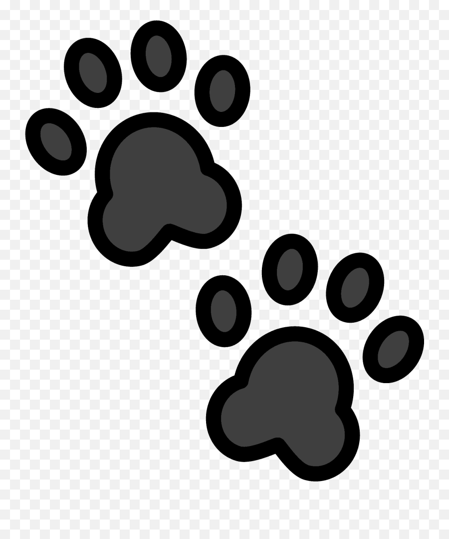 Paw Prints Emoji - Paw Emoji,Feet Emoji