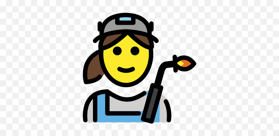 Woman Factory Worker Emoji - Openmoji,Female Factory Worker Emoji