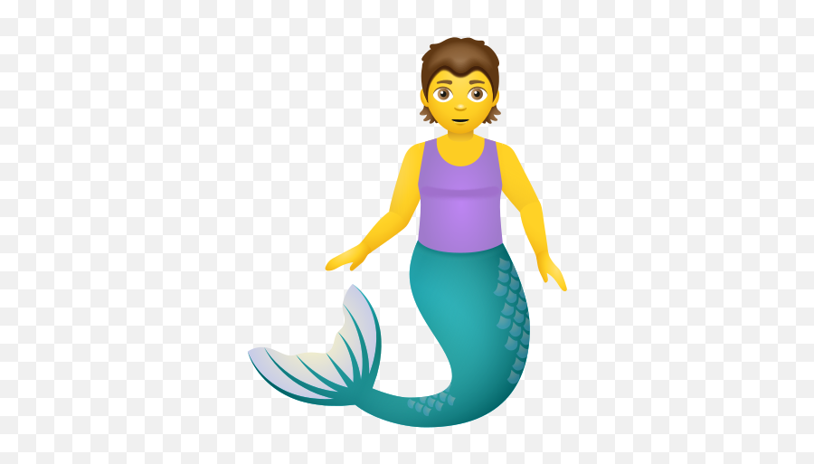 Merperson Icon In Emoji Style - Emoji Mermaid,Little Mermaid In Emojis