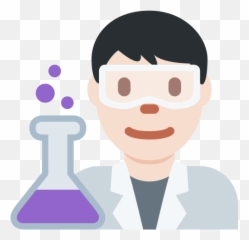 Man Scientist Emoji With Light Skin - Research Emoji,Emojis Animados Png
