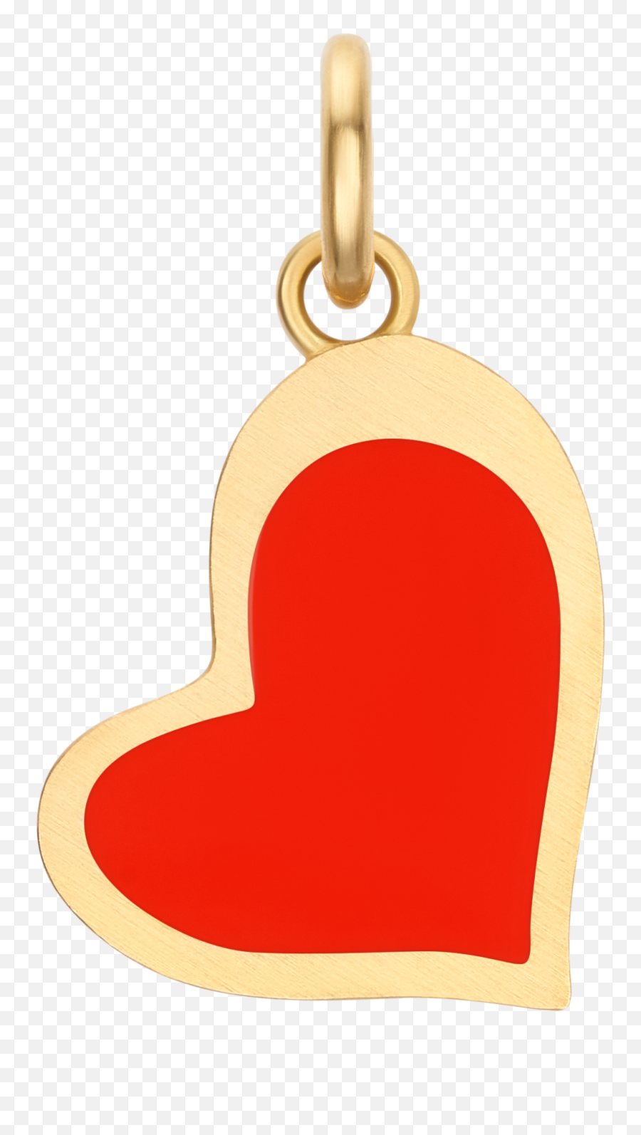 Dual Enamel Organic Heart Charm - Rondel Emoji,Heart Emoticon Outfit