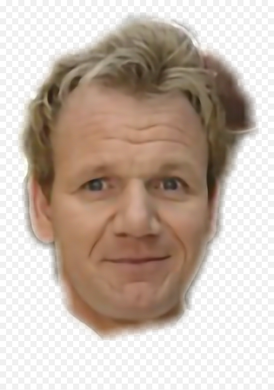 Head Gordonramsay Ramsay Gordon Sticker - Gordon Ramsay Face Png Transparent Emoji,Gordon Ramsay Emoji