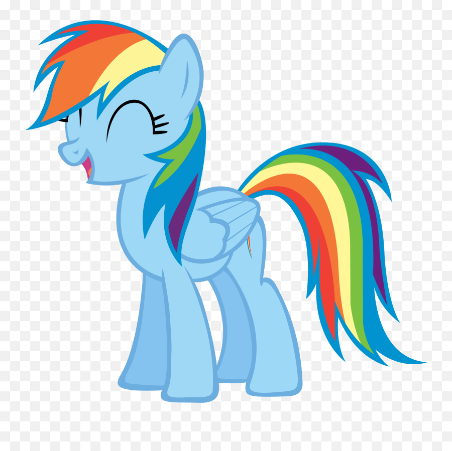 Rainbow Dash My Little Pony - My Little Pony Png Download Emoji,My Little Pony Emotions