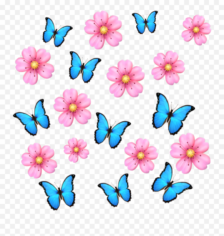 Iphone Butterfly Emoji Png,Fowers And Butterfly Emojis