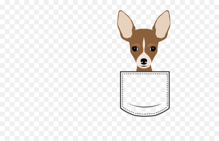 Chihuahua In Pocket - Pocket Pet Tshirt Emoji,Emoji Your Pet