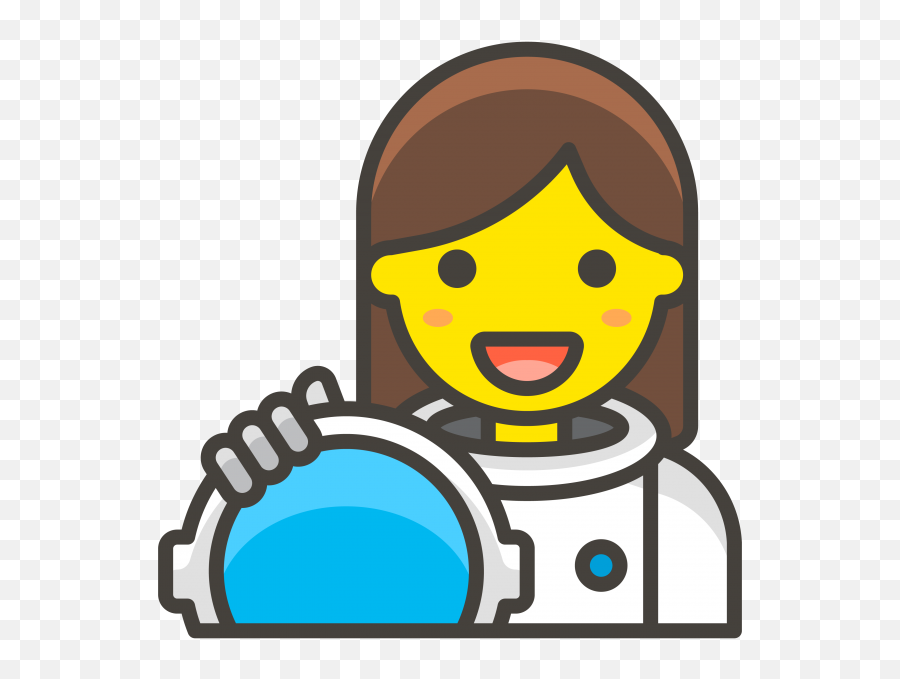 Woman Astronaut Emoji Clipart - Female Astronaut Emoji,Massage Emoji