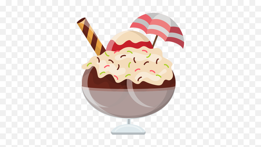 Transparent Ice Cream Sundae - Ice Cream Sundae Vector Art Emoji,Sundae Emoji