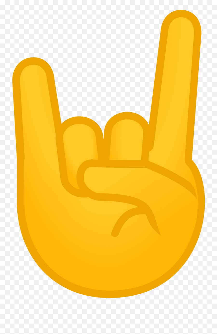 Sign Of The Horns Emoji Clipart - Rock And Roll Hand Emoji,Horn Store Emoji