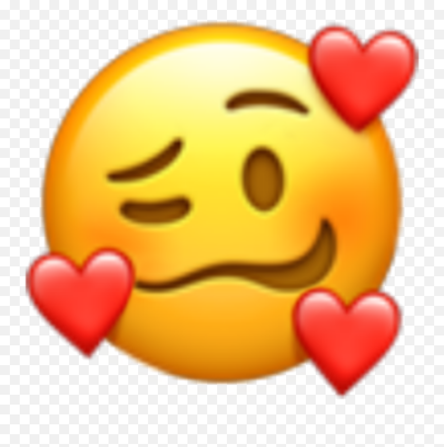 Emoji Heart Face Png,Emojis Guys Use When They Love You