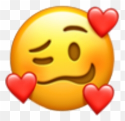 Emoji Heart Face Png,Emojis Guys Use When They Love You