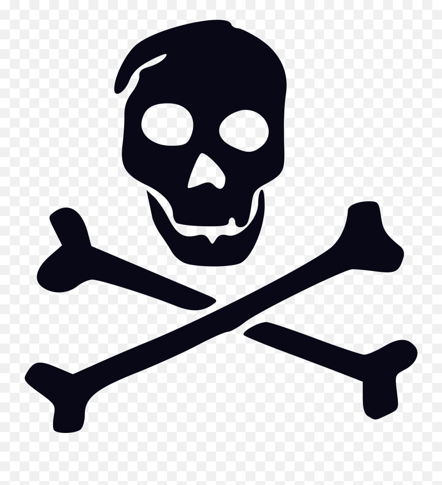 Friendly Clipart Skull Friendly Skull Transparent Free For - Skull And Bones Png Emoji,Skull Emoji