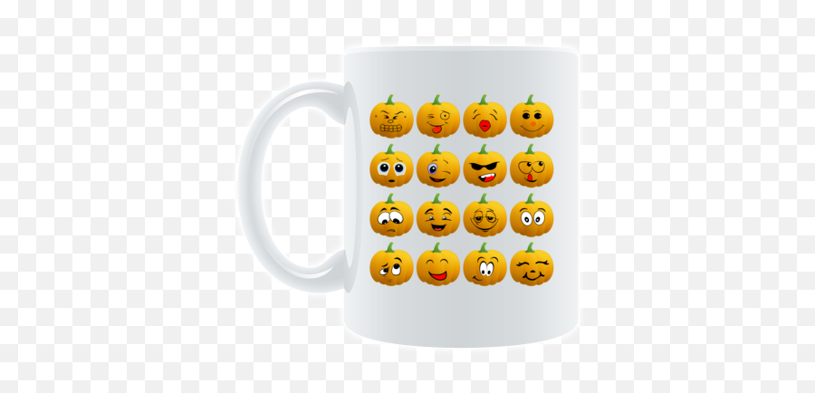 Halloween Pumpkin Emoji Mug At Cotton Cart - Serveware,Emoji Halloween Costumes