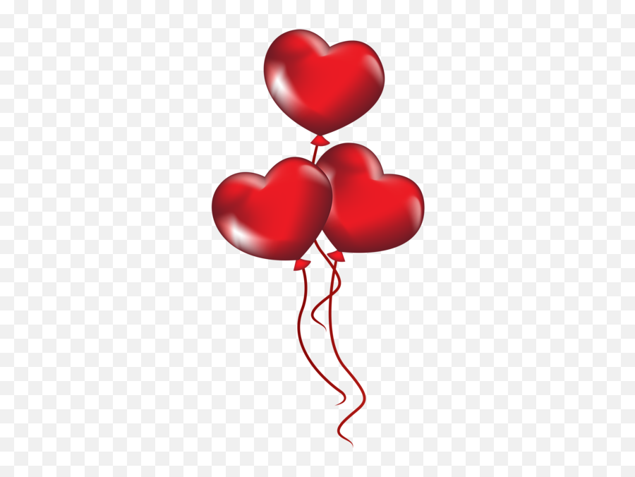 Heart Balloons Transparent Png Clip Art - Transparent Background Heart Balloon Clipart Emoji,Emoji Heart Balloons