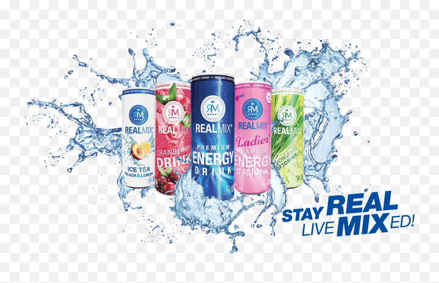 Realmix Beverages Premium Energydrink - Stay Real Live Mixed Realmix Emoji,Emoji 2 Energy Drink