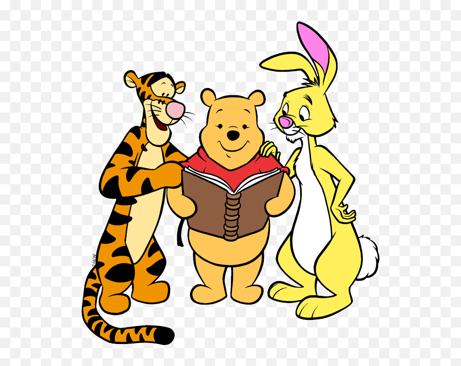 Winnie The Pooh Reading - Winnie The Pooh Reading Clipart Emoji,What Emotion Does Owl Represent Winnie The Pooh