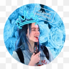 Queen Billie Eilish Sticker - Billie Eilish Sonriendo Emoji,How To Be Like Billie Eilish's Emotions