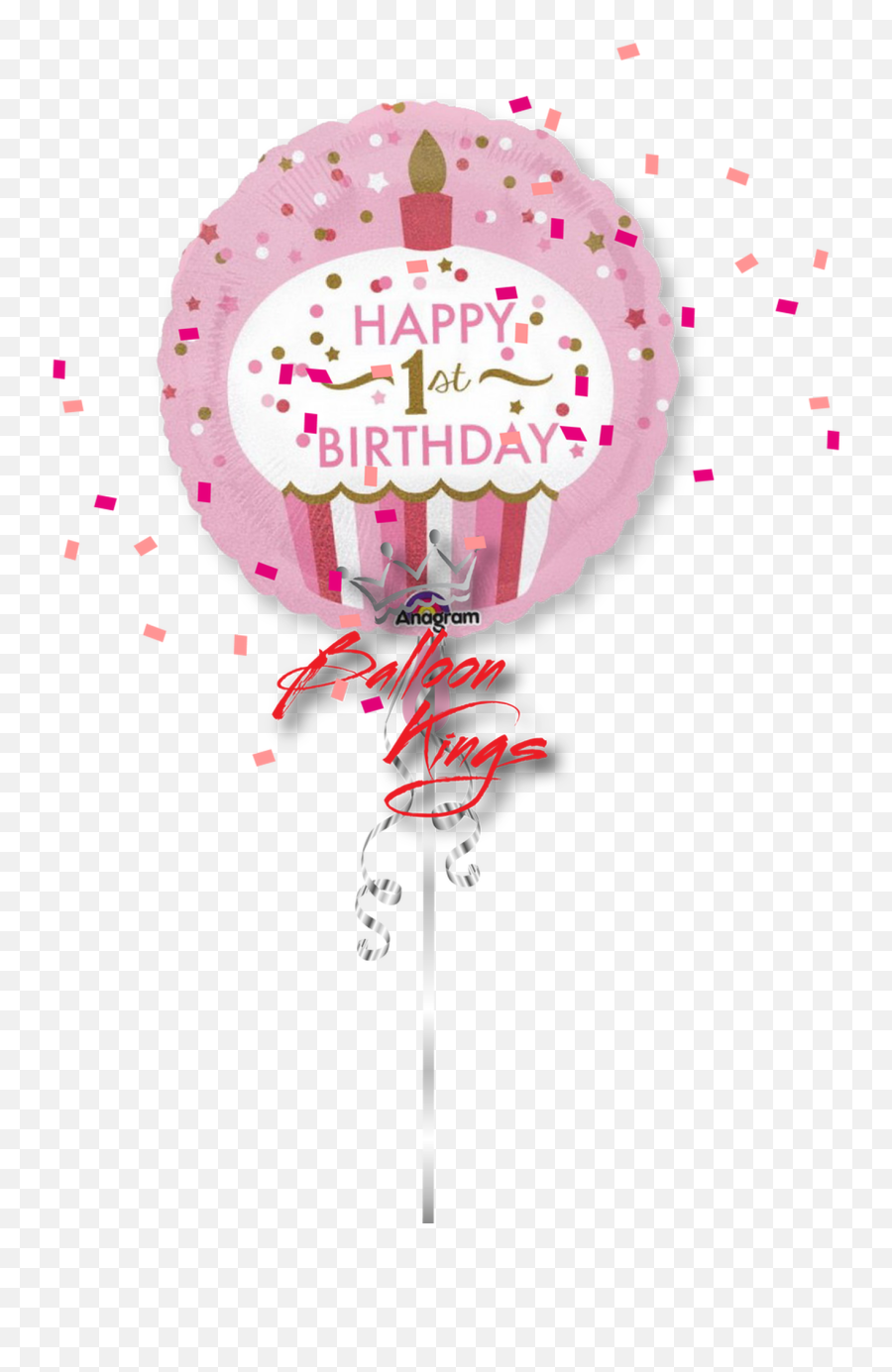 1st Birthday Little Girl Cupcake - Happy 1st Birthday Girl Emoji,Birthday Stuff Theme Of Emojis