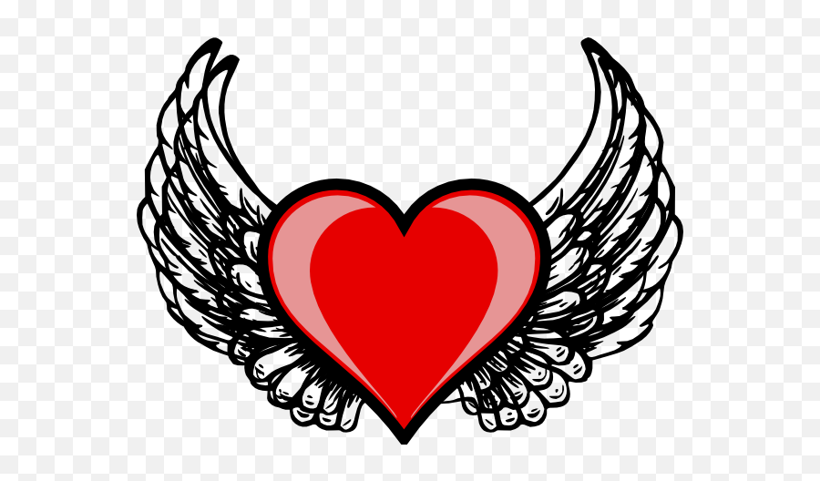 Your Emotions Have Grown Wings - Heart With Wings Png Emoji,Emotions And Wings