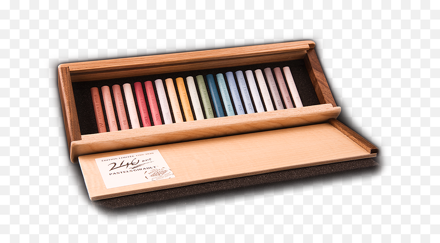 Exquisite Wooden Box Numbered Limited - Solid Emoji,Color And Emotion Chart Pastels