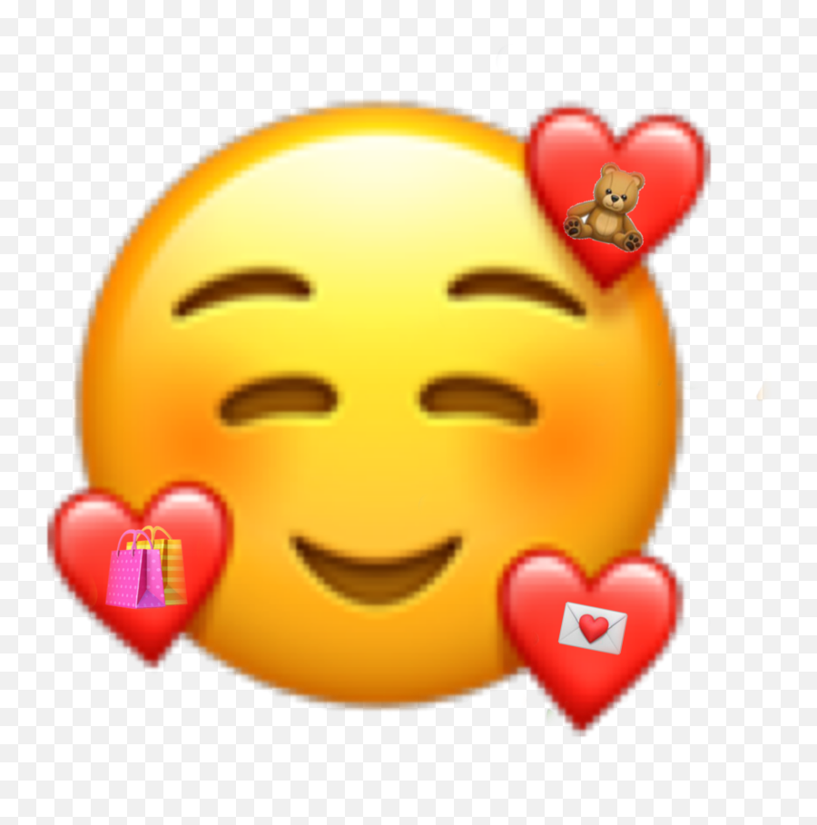 Emojiiphone Emoji Iphone Love Girl Sticker By Léana - Emoji Visage Coeur,Letter Emoji