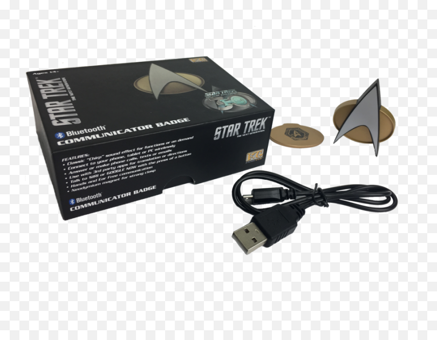 Bluetooth Communicator Star Trek The Next Generation 30th - Star Trek The Next Generation Communicator Badge Emoji,Star Trek Generations Data Emotions