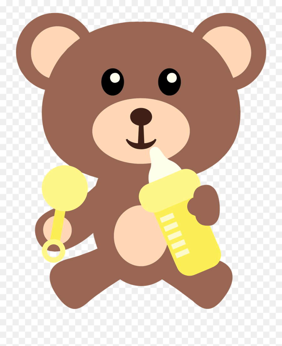 Cute Teddy Bear Clipart Png Transparent - Baby Shower Teddy Bear Clip Art Emoji,Mama And Baby Bear Emoji