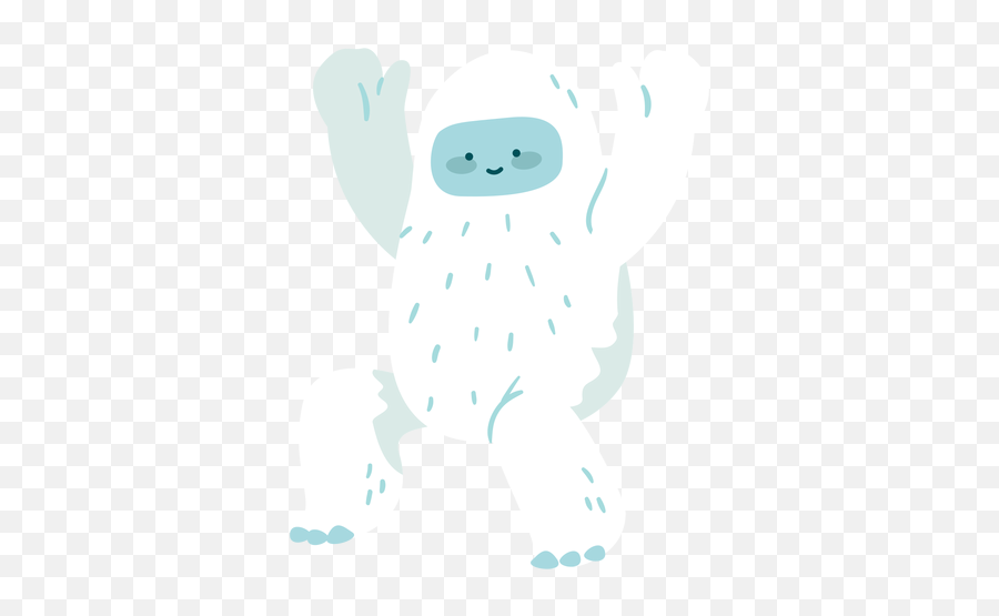 Cute Waving Yeti - Transparent Png U0026 Svg Vector File Fictional Character Emoji,Instagram Emoji Meanings Snowman