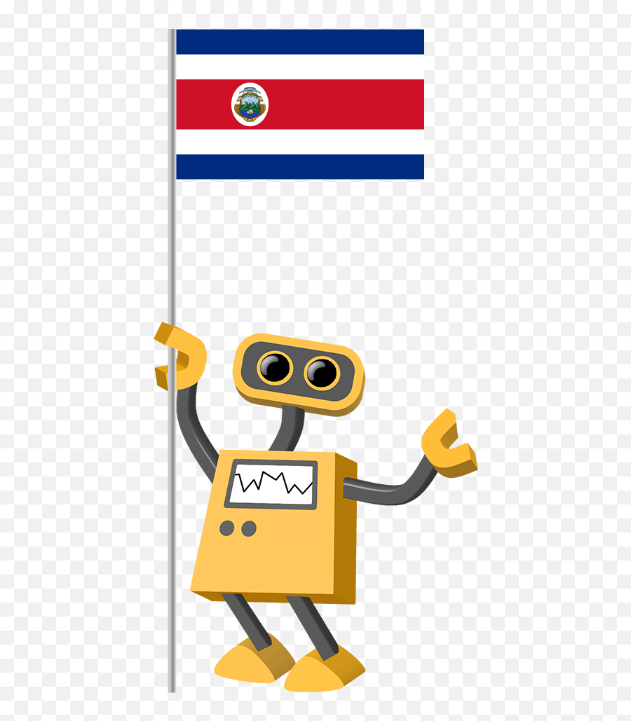 Flag Bot Costa Rica - Greek Flag Animation Transparent Emoji,Animated Costa Rica Flag Emojis