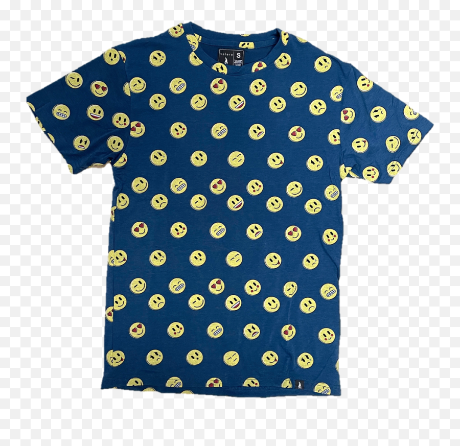 Emoji T - Shirt Fun Button Up Shirts,Colorful Palm Trees With Emojis