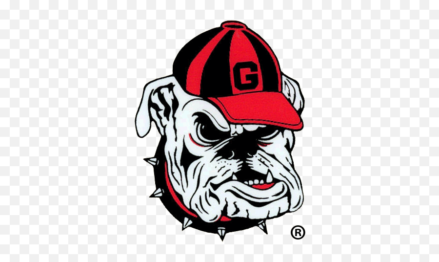 Old Georgia Bulldog Logo - Cartoon Georgia Mascot Emoji,Gators Emoticon Beating Georgia Bulldogs