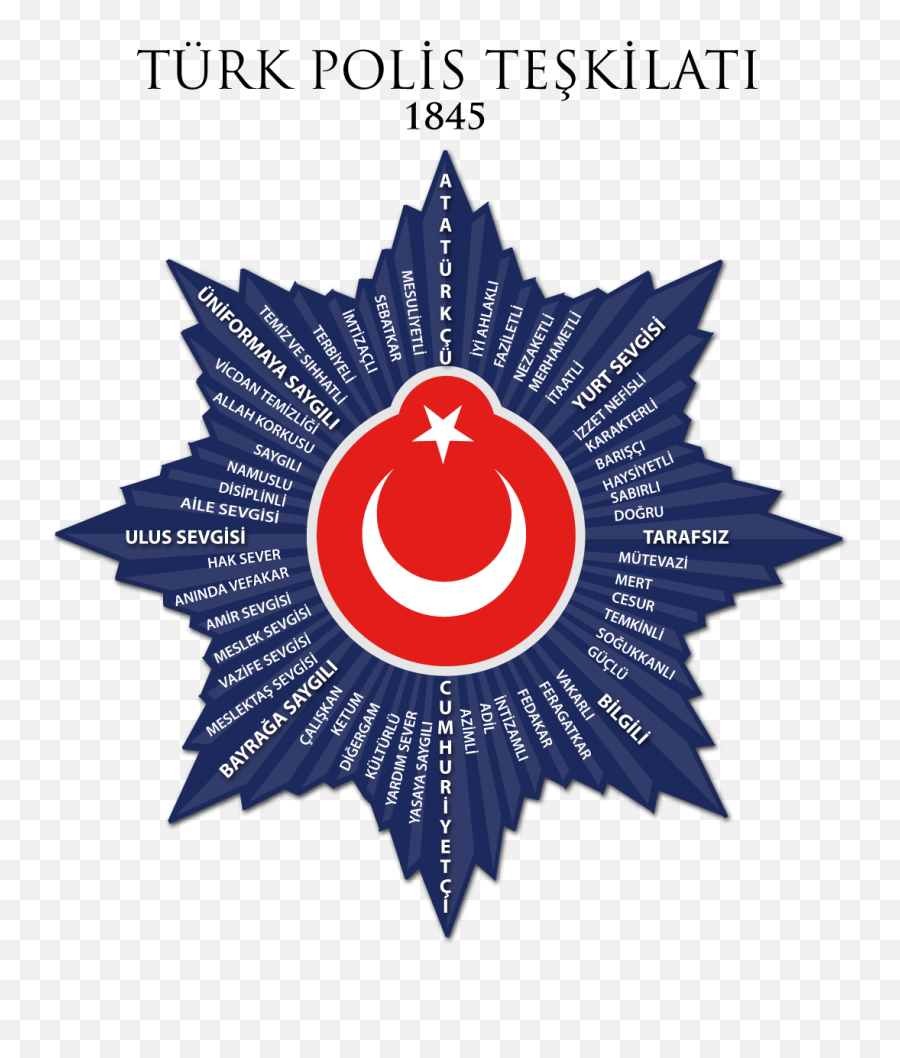 Köeli Yldzlarn Sembolizmi - Türk Polis Tekilat Logo Emoji,Emoji Ne Anlama Gelir