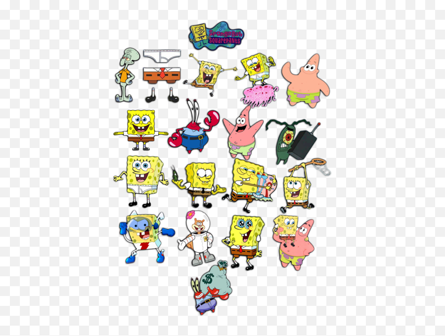 Spongebob Pack Psd Official Psds - Bob Esponja Vectores Pack Emoji,Spongebbob Emojis With Text
