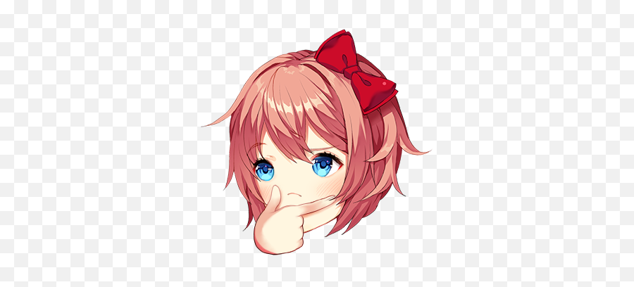 Sayori T H O N K - Ddlc Sayori Gif Emoji,Sayori Emojis