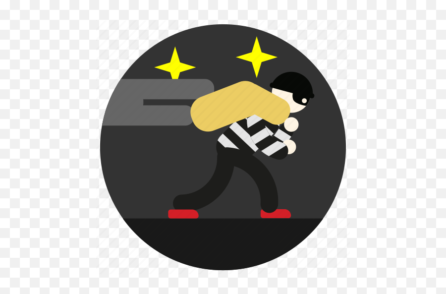 Bag Burglar Jobs Night Sneak Stars Stripes Icon Emoji,Emoticon Or Emoji For Masseuse