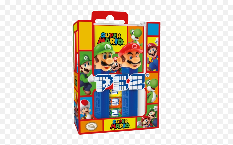 Caramelos Pez - Twin Pack Caja De Regalo Mario Y Luigi Super Mario Emoji,Peluches De Emojis